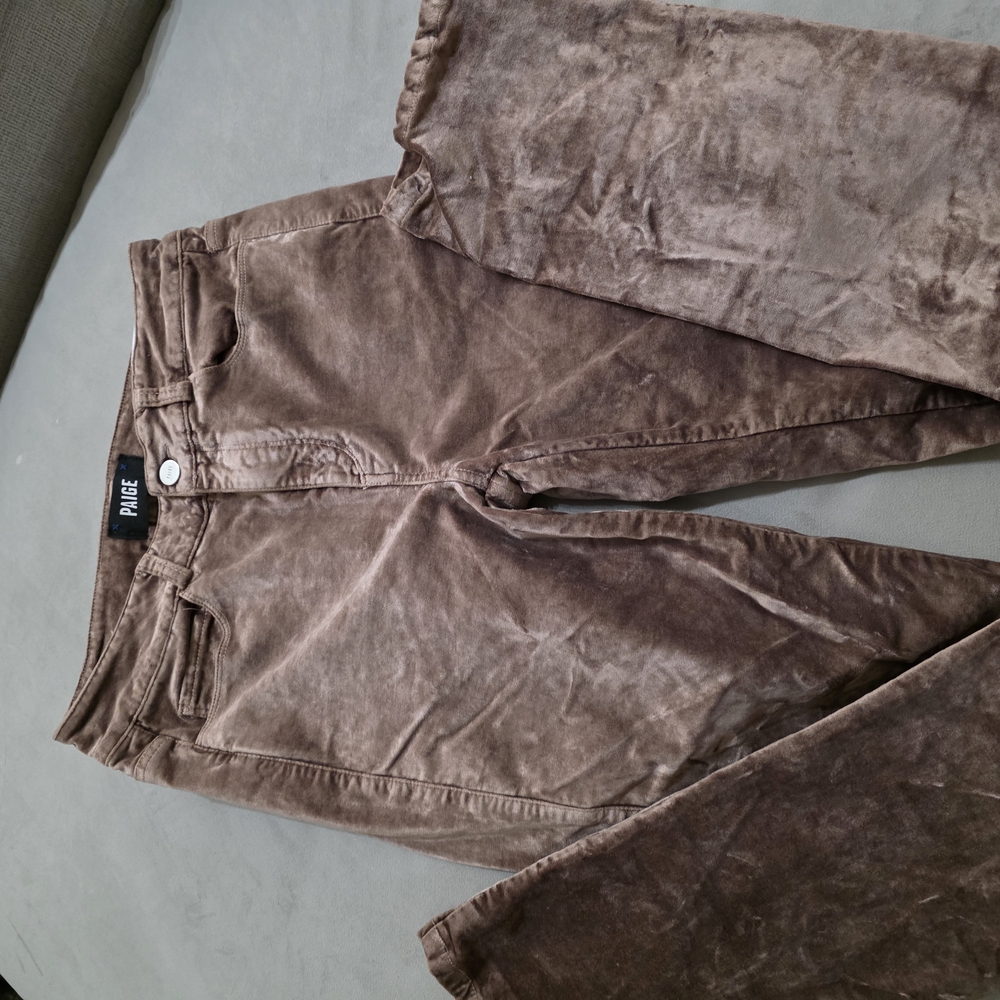 Paige Dusty Pink Velvet Pants